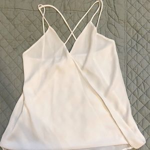 Surplice tank top